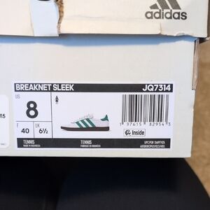 Adidas Kids Breaknet Sneakers - White and Green